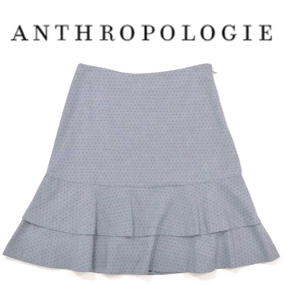 Anthropologie Odille Polka Dot Skirt
